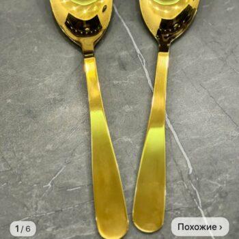 Ложка и вилка для салата