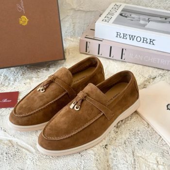 Лоферы замша