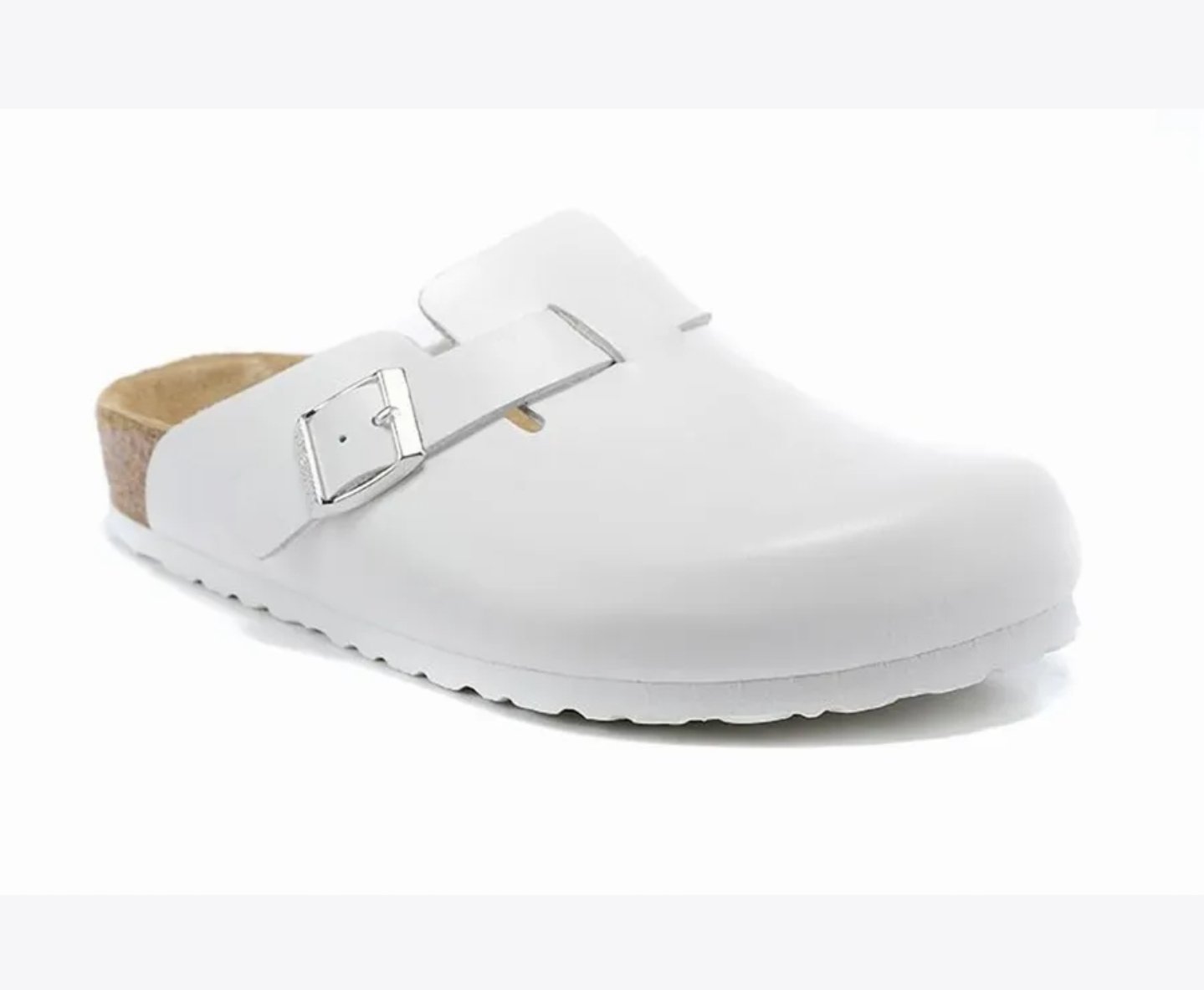 Сабо Birkenstock: Белый матовый Сабо Birkenstock: Белый матовый